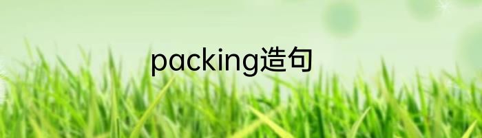 packing造句