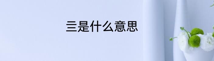 亖是什么意思