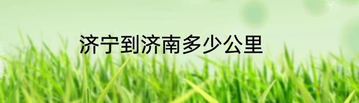 济宁到济南多少公里