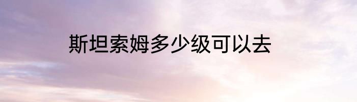 斯坦索姆多少级可以去