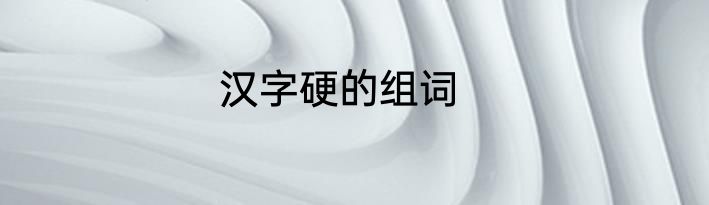 汉字硬的组词