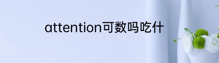 attention可数吗吃什