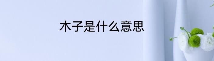 木子是什么意思