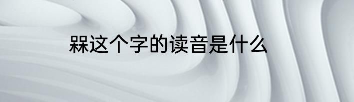 槑这个字的读音是什么