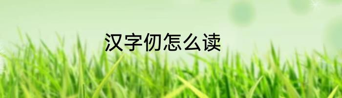 汉字仞怎么读