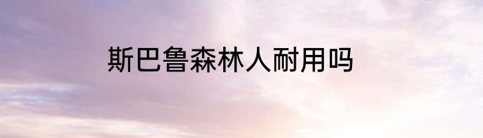 斯巴鲁森林人耐用吗