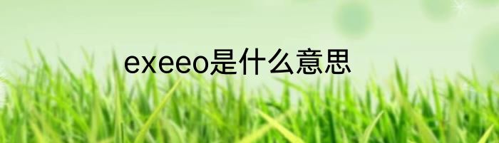 exeeo是什么意思