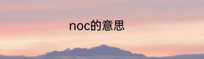 noc的意思