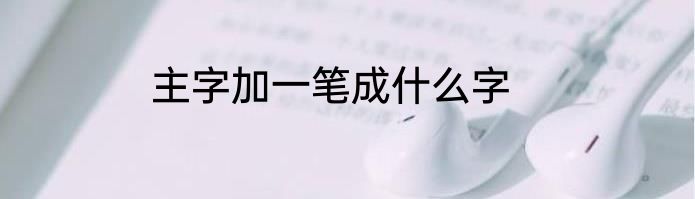 主字加一笔成什么字