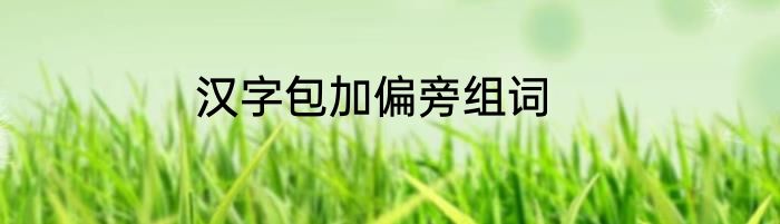 汉字包加偏旁组词