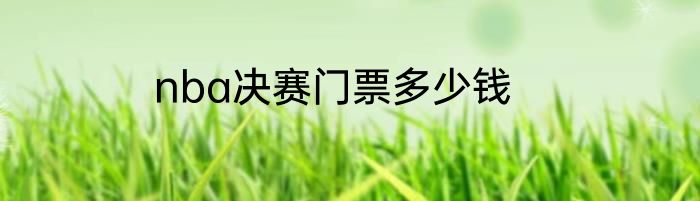 nba决赛门票多少钱