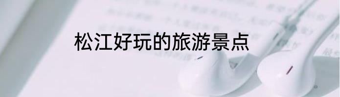 松江好玩的旅游景点