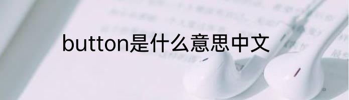 button是什么意思中文