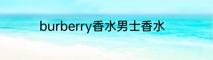 burberry香水男士香水