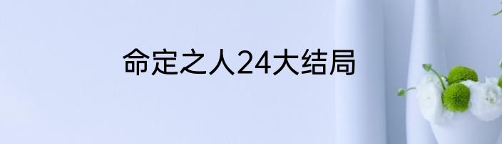 命定之人24大结局