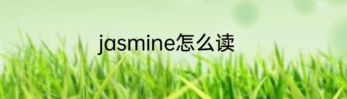 jasmine怎么读