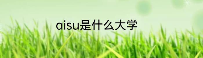 aisu是什么大学