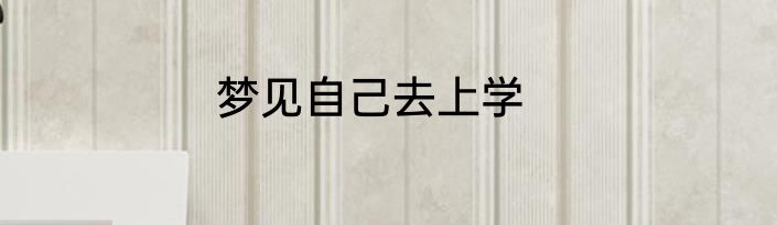 梦见自己去上学