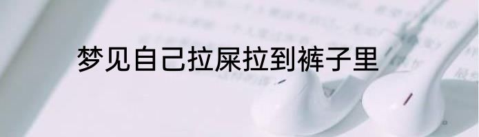 梦见自己拉屎拉到裤子里