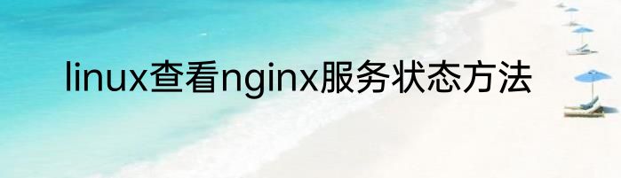 linux查看nginx服务状态方法