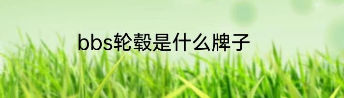 bbs轮毂是什么牌子