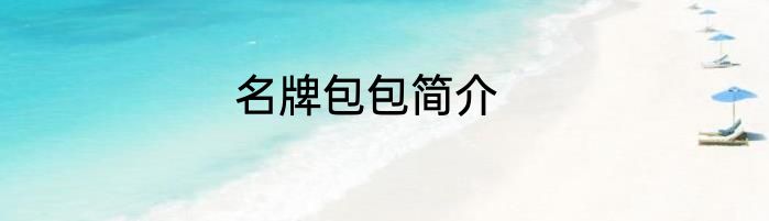 名牌包包简介