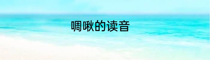 啁啾的读音