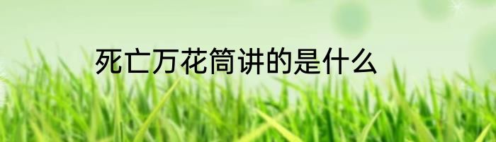 死亡万花筒讲的是什么