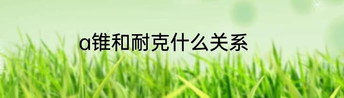 a锥和耐克什么关系