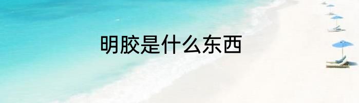 明胶是什么东西