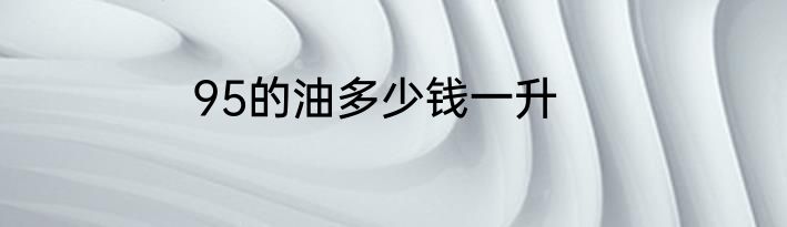 95的油多少钱一升