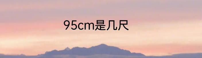 95cm是几尺