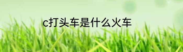 c打头车是什么火车