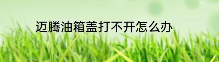 迈腾油箱盖打不开怎么办