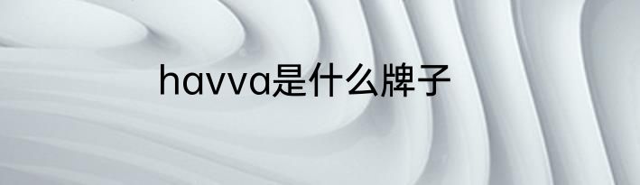 havva是什么牌子