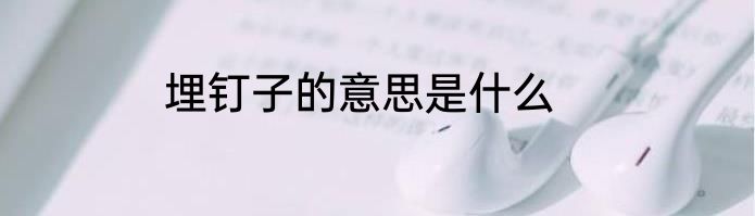 埋钉子的意思是什么