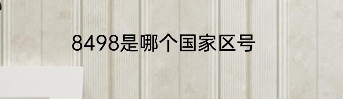 8498是哪个国家区号