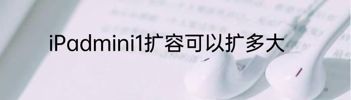 iPadmini1扩容可以扩多大