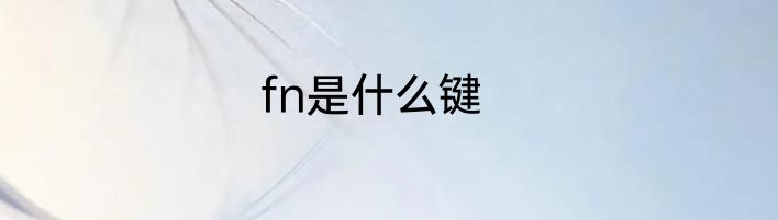 fn是什么键