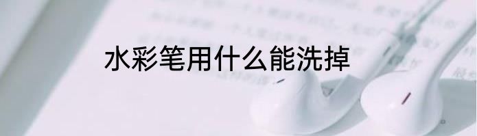 水彩笔用什么能洗掉