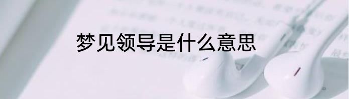 梦见领导是什么意思