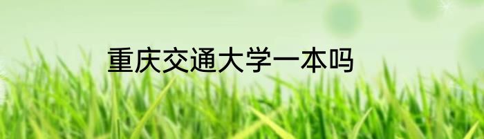 重庆交通大学一本吗