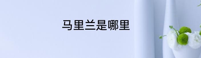 马里兰是哪里