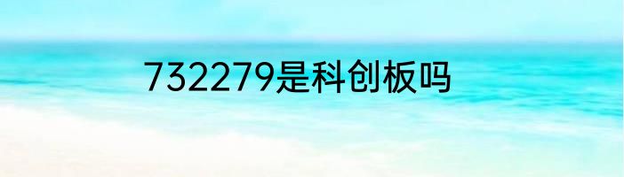 732279是科创板吗