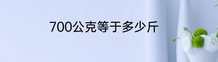 700公克等于多少斤