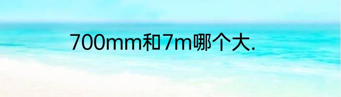 700mm和7m哪个大.