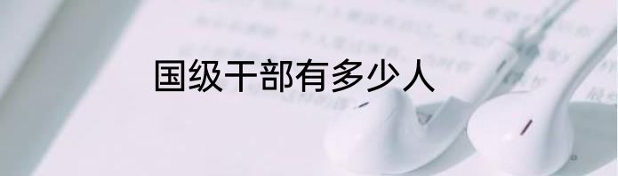 国级干部有多少人