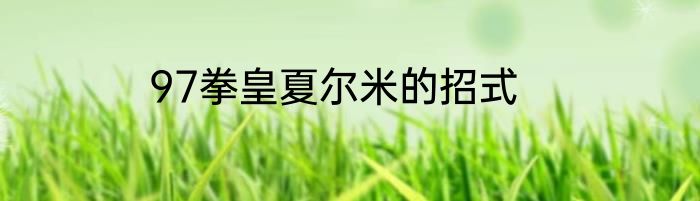 97拳皇夏尔米的招式