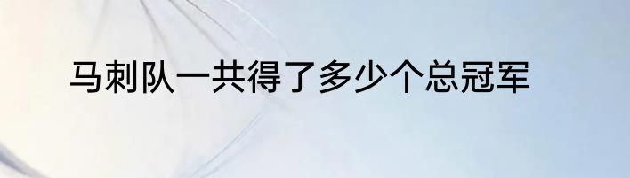 马刺队一共得了多少个总冠军