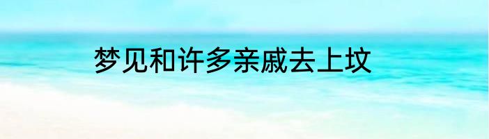 梦见和许多亲戚去上坟